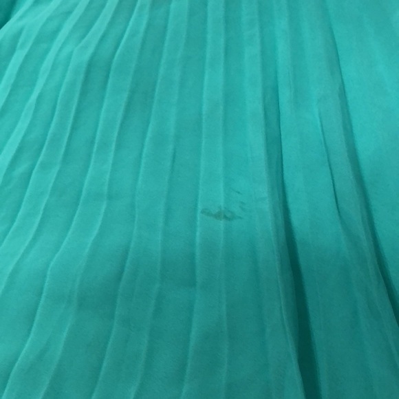 ASOS Green Pleated Midi Skirt - Picture 7 of 8